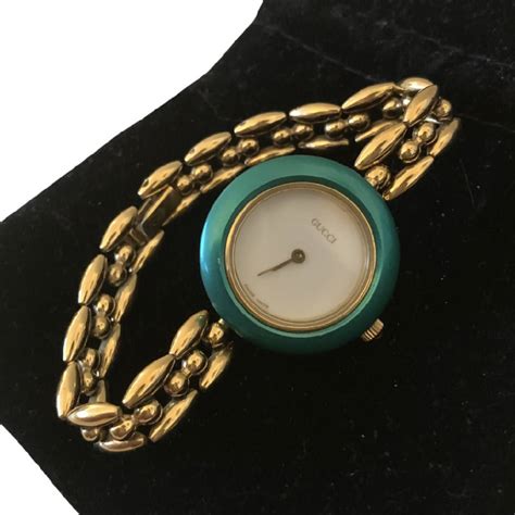 vintage gucci watch interchangeable bezel|gucci ladies watch interchangeable bezel.